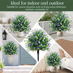 🌸Artificial potted trees with ground stakes