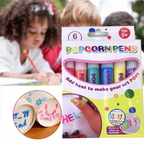 ✨ 3D Puffy Popcorn Art Pens 🎨 Heat‑Activated Raised DIY Craft Markers