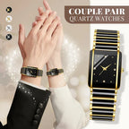 ⌚ Elegant Ceramic Band Watch — 3ATM Water Resistant, Quartz, Gift Box Included