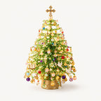 🎄✨Handmade Elegant Beaded Mini Christmas Tree | Collectible Premium Holiday Decor Kit