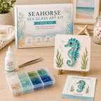 🌊Sea Glass Art Kit – Create Stunning Mosaic Masterpiece