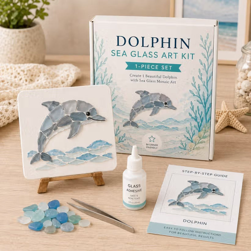 🌊Sea Glass Art Kit – Create Stunning Mosaic Masterpiece