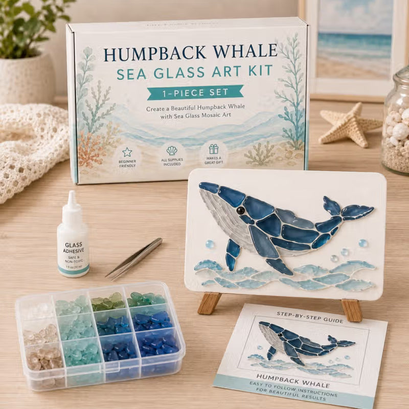 🌊Sea Glass Art Kit – Create Stunning Mosaic Masterpiece