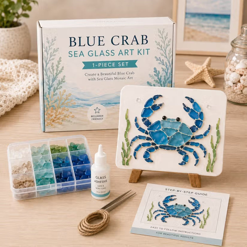 🌊Sea Glass Art Kit – Create Stunning Mosaic Masterpiece