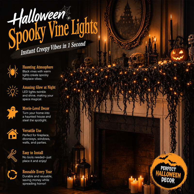 🎃 Gruselig-schick: Halloween-Dekorationsset für den Kamin 👻