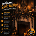 🎃 Gruselig-schick: Halloween-Dekorationsset für den Kamin 👻