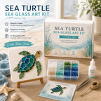 🌊Sea Glass Art Kit – Create Stunning Mosaic Masterpiece