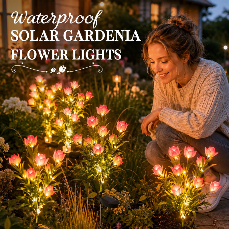 ⏳LAST DAY SPECIAL PRICE: ￡9.99!!🌸Solar Gardenia Flower Lights