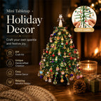 🎄✨Handmade Elegant Beaded Mini Christmas Tree | Collectible Premium Holiday Decor Kit