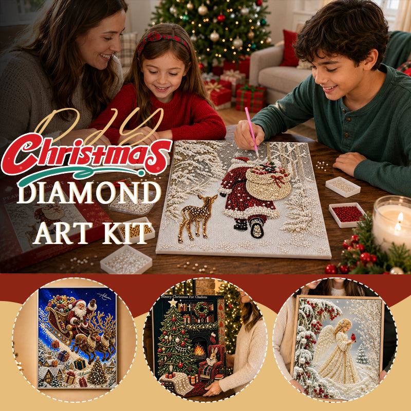 🌟 Festive Christmas Pearl Diamond Painting Craft Kit 🎨