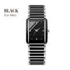 ⌚ Elegant Ceramic Band Watch — 3ATM Water Resistant, Quartz, Gift Box Included