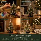 🎄✨Handmade Elegant Beaded Mini Christmas Tree | Collectible Premium Holiday Decor Kit
