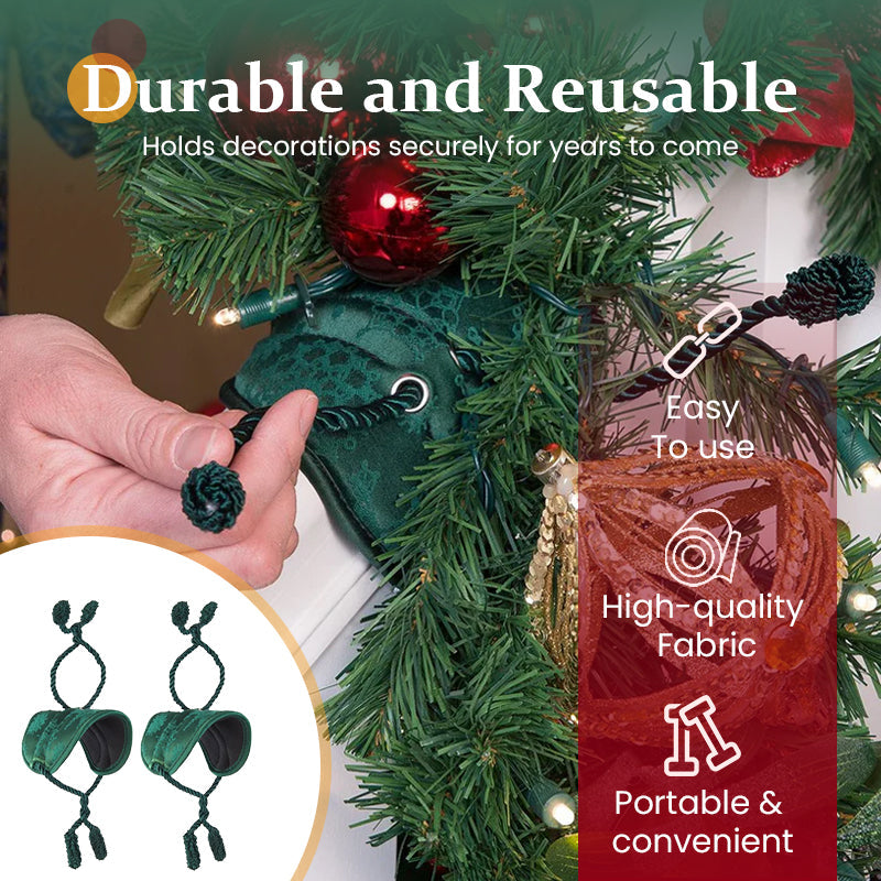 🎄 Christmas decoration tape for stair railings – hang wreaths with ease, without leaving any marks