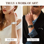 ⌚ Elegant Ceramic Band Watch — 3ATM Water Resistant, Quartz, Gift Box Included