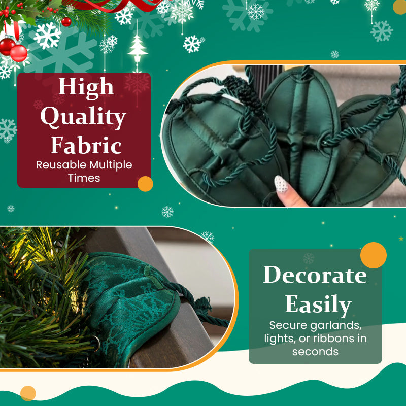 🎄 Christmas decoration tape for stair railings – hang wreaths with ease, without leaving any marks