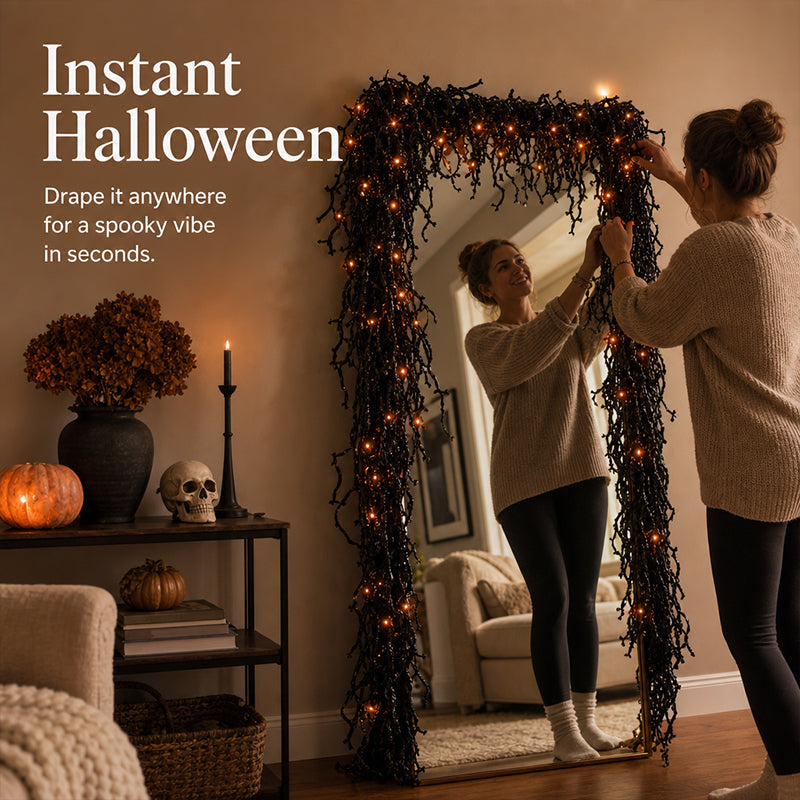 🎃 Gruselig-schick: Halloween-Dekorationsset für den Kamin 👻