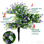🌸Artificial potted trees with ground stakes