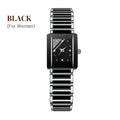 ⌚ Elegant Ceramic Band Watch — 3ATM Water Resistant, Quartz, Gift Box Included