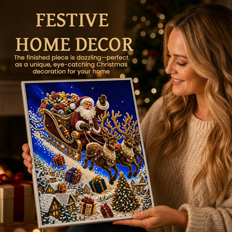 🌟 Festive Christmas Pearl Diamond Painting Craft Kit 🎨