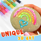 ✨ 3D Puffy Popcorn Art Pens 🎨 Heat‑Activated Raised DIY Craft Markers