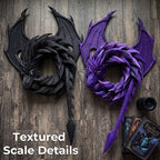 Handgefertigter Drachenkranz – Fantasy Wand- und Türdekoration für Drachenfans