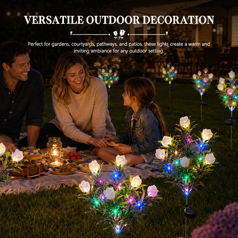⏳LAST DAY SPECIAL PRICE: ￡9.99!!🌸Solar Gardenia Flower Lights