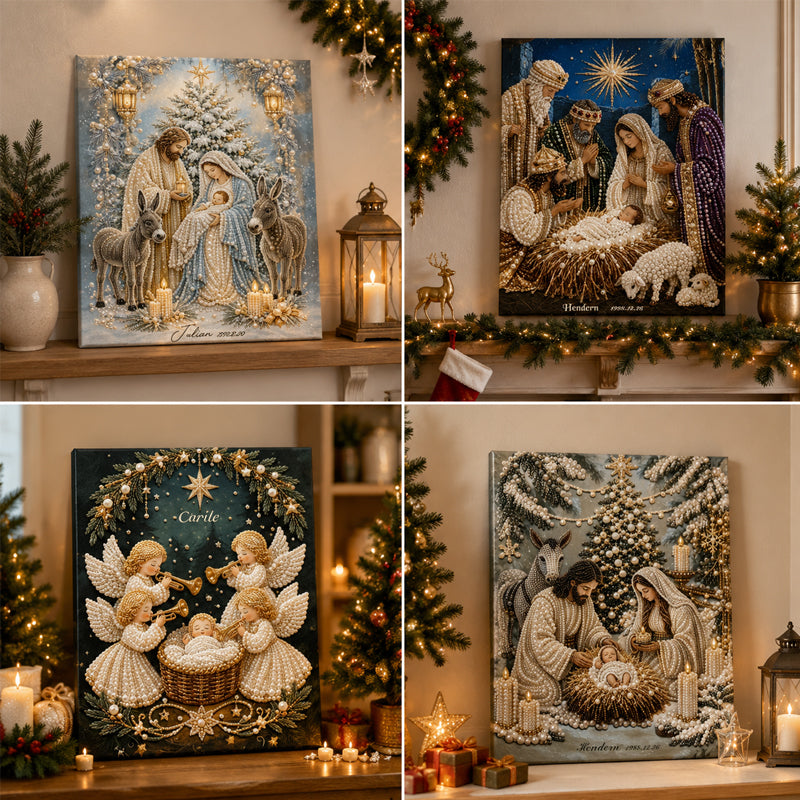 🌟Nativity Scene Diamond Painting Kit | Jesus Christ Christmas Faith Art Decor