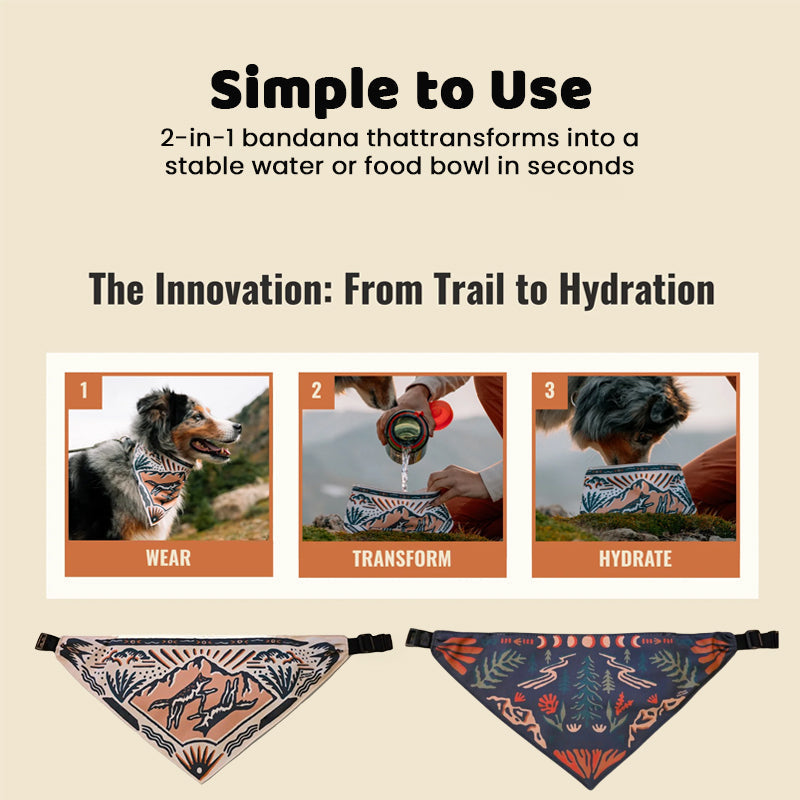 🐾Dog Water Bandana