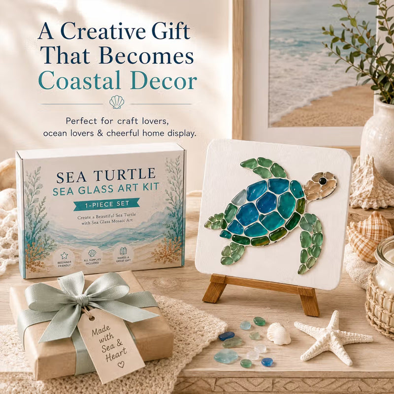 🌊Sea Glass Art Kit – Create Stunning Mosaic Masterpiece