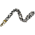 ✨Handmade Pleated Fabric Phone Lanyard with Metal Clasp - Long Neck Strap & Decorative Chain