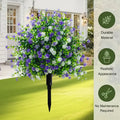 🌸Artificial potted trees with ground stakes