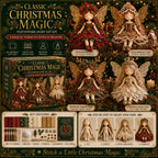 🧚 Handmade Christmas Fairy DIY Sewing Kit, 4Pcs Xmas Ornament Craft Gift