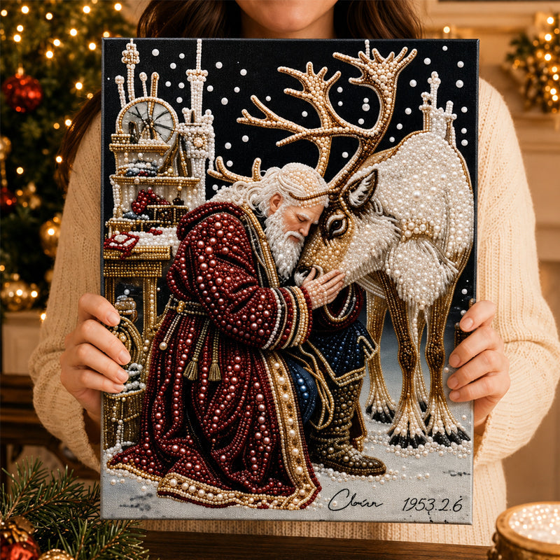 🌟 Festive Christmas Pearl Diamond Painting Craft Kit 🎨