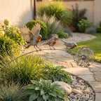 Rotkehlchen Gartenstecker – Bedeutungsvolle Gartendeko mit Vögeln für Beet, Terrasse & Erinnerungsecken