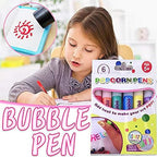 ✨ 3D Puffy Popcorn Art Pens 🎨 Heat‑Activated Raised DIY Craft Markers