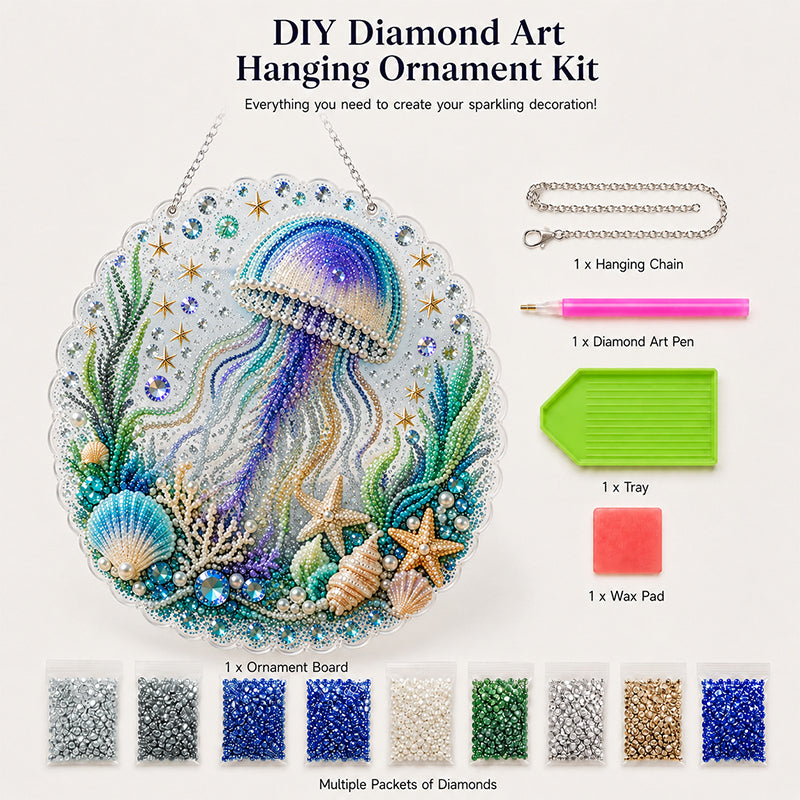 🌊Handmade Acrylic Ocean DIY Hanging Decor