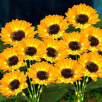 🌻 Solarbetriebene Sonnenblumen-Gartenstecker