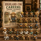 🐮 Highland Cow Careers Advent Calendar 2026 – 24 Days of Country Charm 🎁🤎