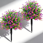 🌸Artificial potted trees with ground stakes