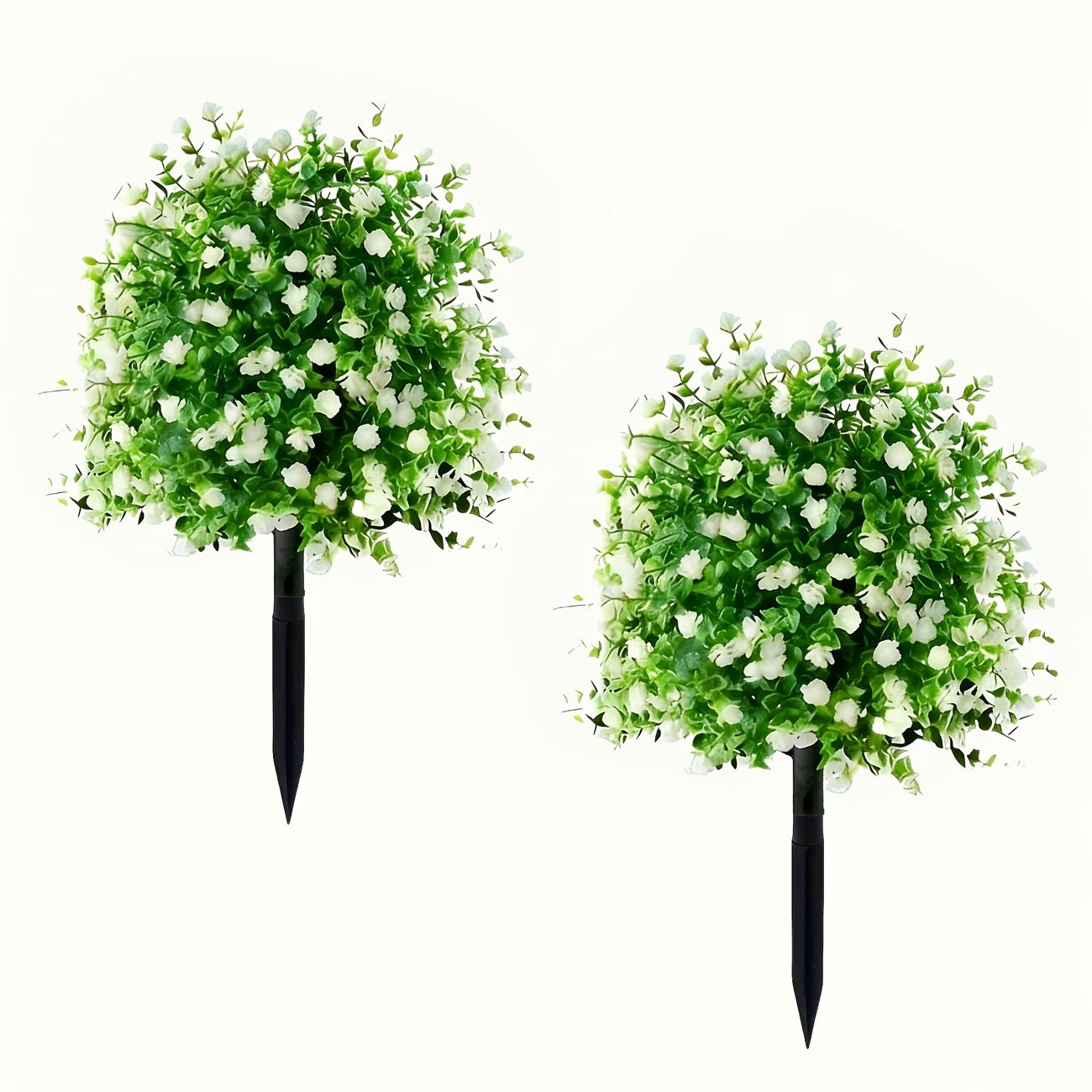 🌸Artificial potted trees with ground stakes
