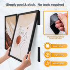 Adhesive-backed Velcro 🛠️ Secures any item without drilling or nails! 🔒