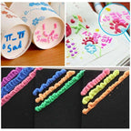 ✨ 3D Puffy Popcorn Art Pens 🎨 Heat‑Activated Raised DIY Craft Markers