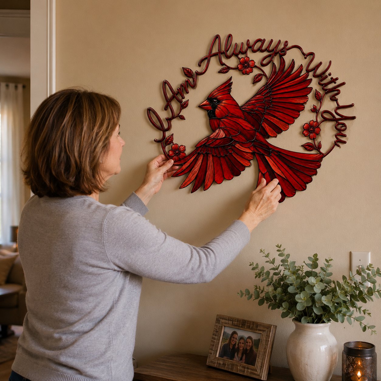 🐦Cardinal Wall Art - I Am Always With You❤️
