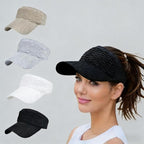 Foldable UPF 50+ Sun Visor Hat | Packable Wide Brim Beach & Sports Cap☀️👒