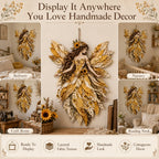 🧚‍♀️🌸 Premium DIY Kit ‘Fairy Patchwork’ | High-quality layered fabric with floral wings – DIY handmade fantasy wall decor ✨