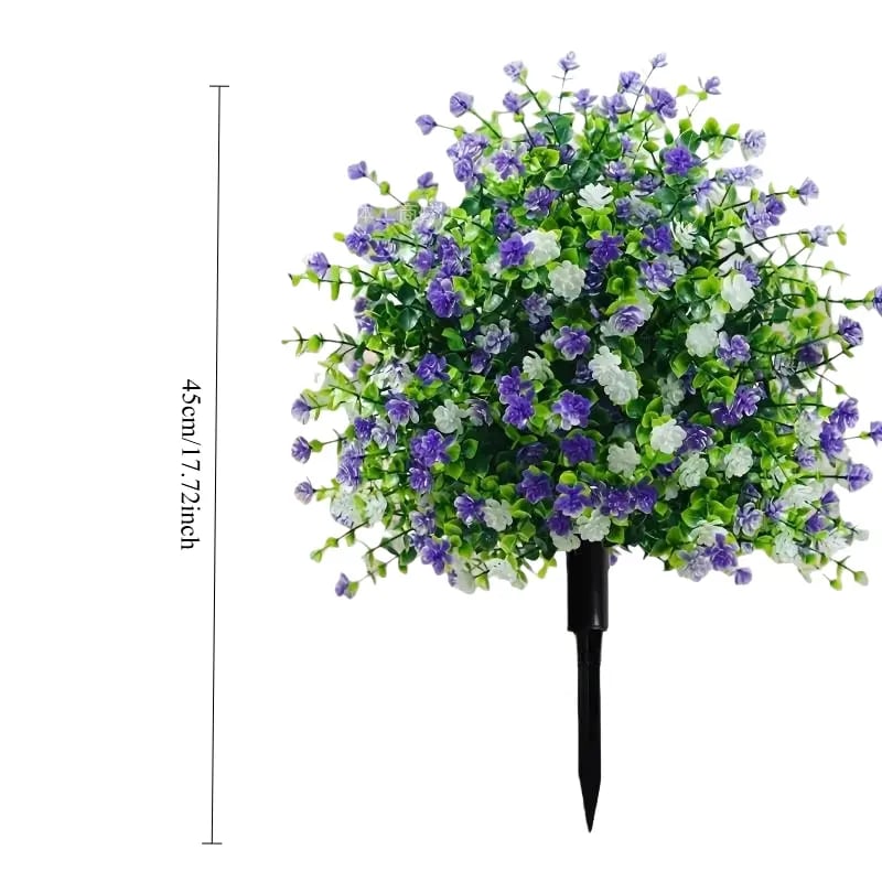 🌸Artificial potted trees with ground stakes