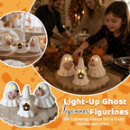 👻Luminous Ghost Ornament Set – Cozy Halloween LED Desktop Decor