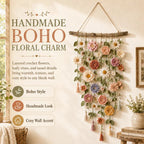 🌼 Boho Crochet Flower Wall Hanging Decor