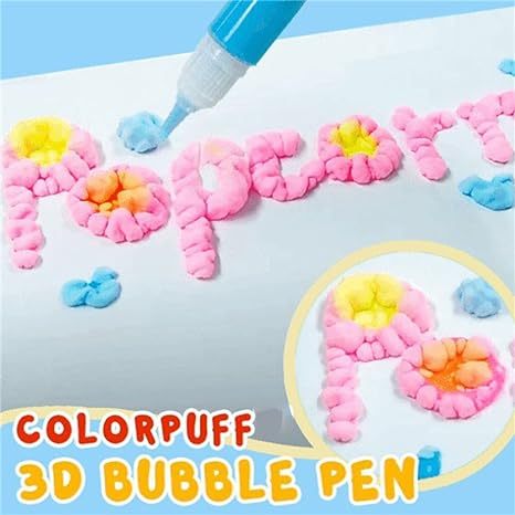 ✨ 3D Puffy Popcorn Art Pens 🎨 Heat‑Activated Raised DIY Craft Markers