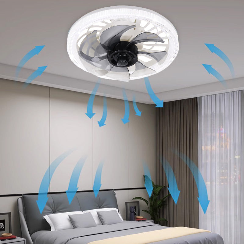 Leise, dimmbare 2-in-1-Lüfterleuchte mit Fernbedienung für das Schlafzimmer